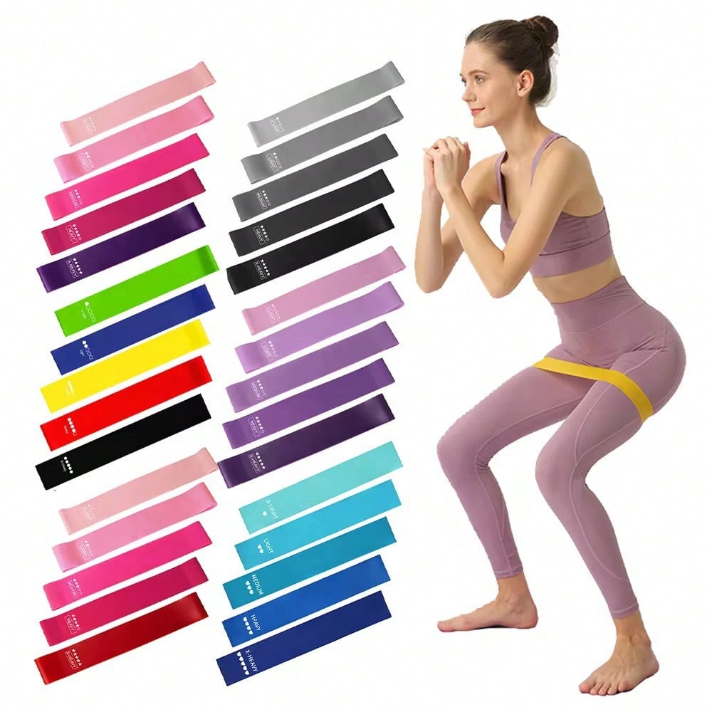 Pilates Yoga Wellness - 5pcs Resistance Bands Set, Suitable For