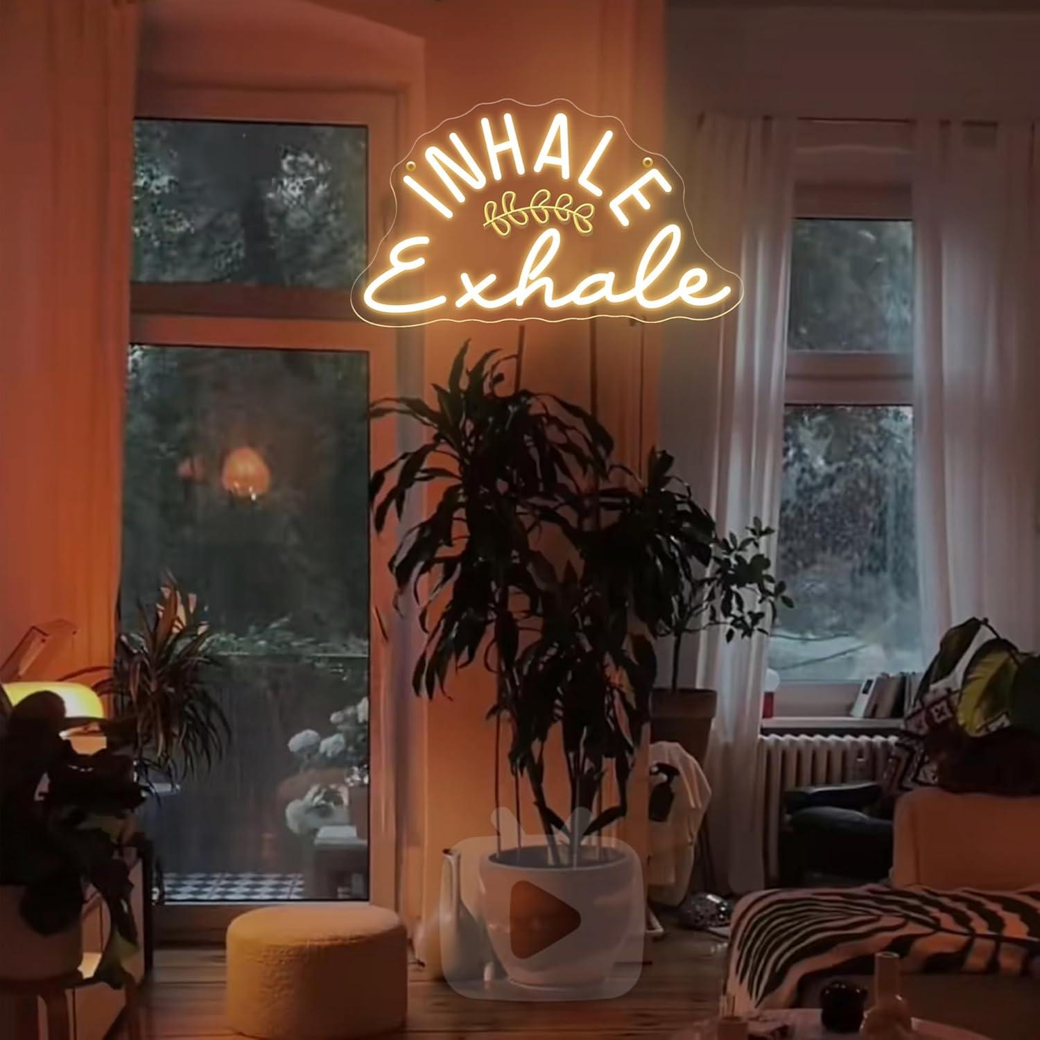 Inhale Exhale Neon Sign Dimmab - Pilates Yoga Wellness 리뷰 및 가격