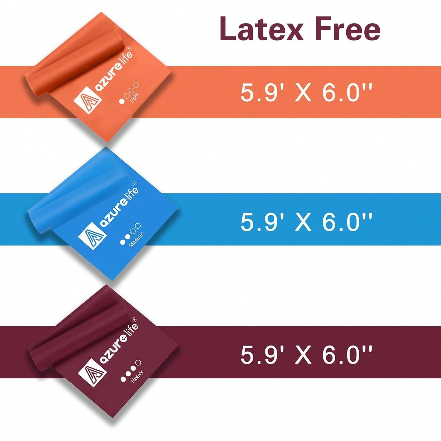 AZURELIFE Resistance Bands, Pr - Pilates Yoga Or 리뷰 및 가격