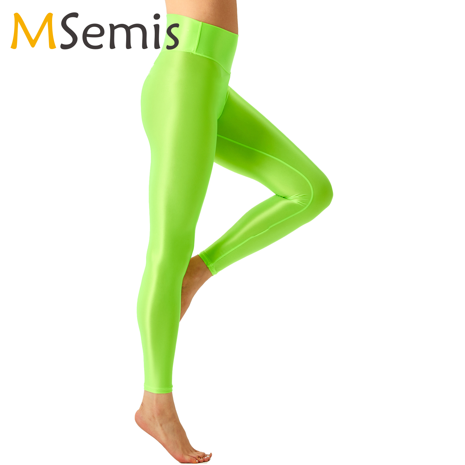 Women Glossy Ballet Leggings E - Pilates In Yoga Pants 리뷰 및 가격