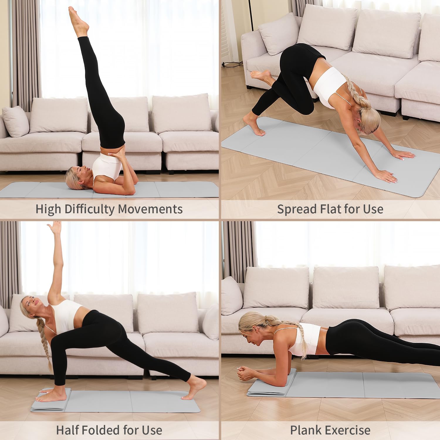 Foldable Yoga Mat 10mm Extra T - Pilates Yoga Mat Workout 리뷰 및 가격