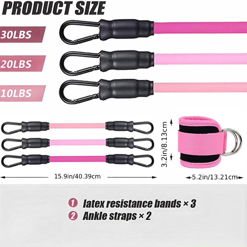 Ankle Straps Resistance Bands  - Pilates Ankle Strap 리뷰 및 가격