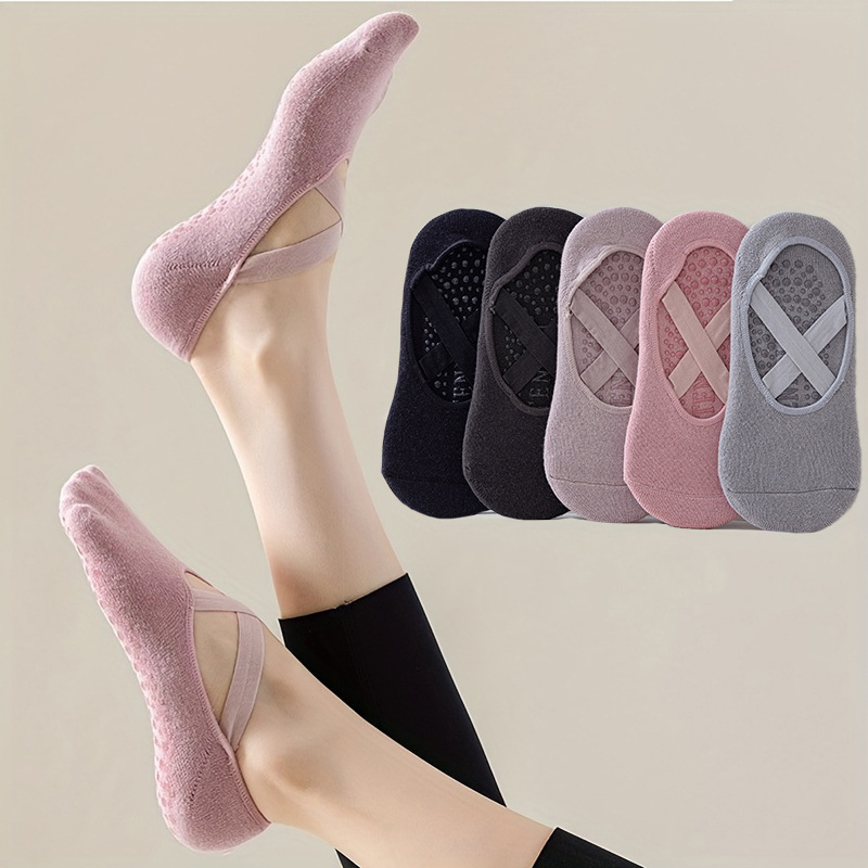 Women's 5-Pair Pure Color Yoga - Pilates Ankle Strap 리뷰 및 가격