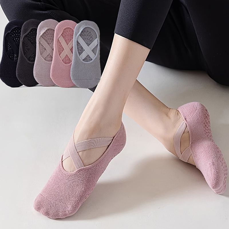 Women's 5-Pair Pure Color Yoga - Pilates Ankle Strap 리뷰 및 가격