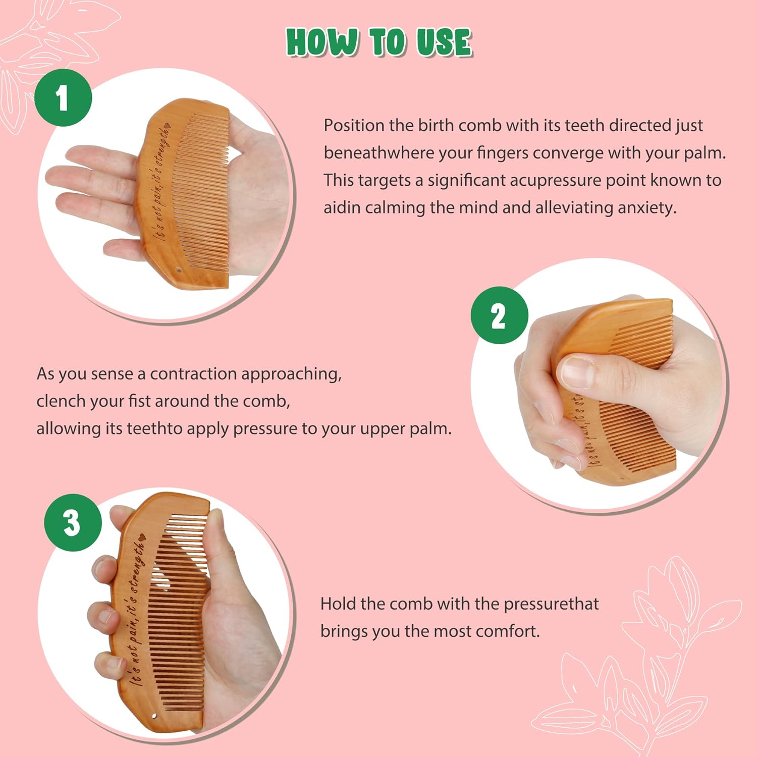 3pcs/Set Birth Comb Acupressur - Acupressure Ball Set 리뷰 및 가격