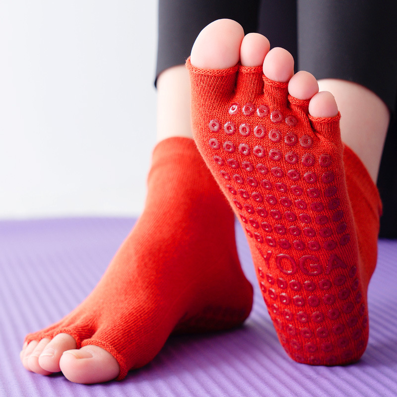 Yoga Socks Half Toe Anti-Slip  - Pilates Yoga Grip Socks 리뷰 및 가격