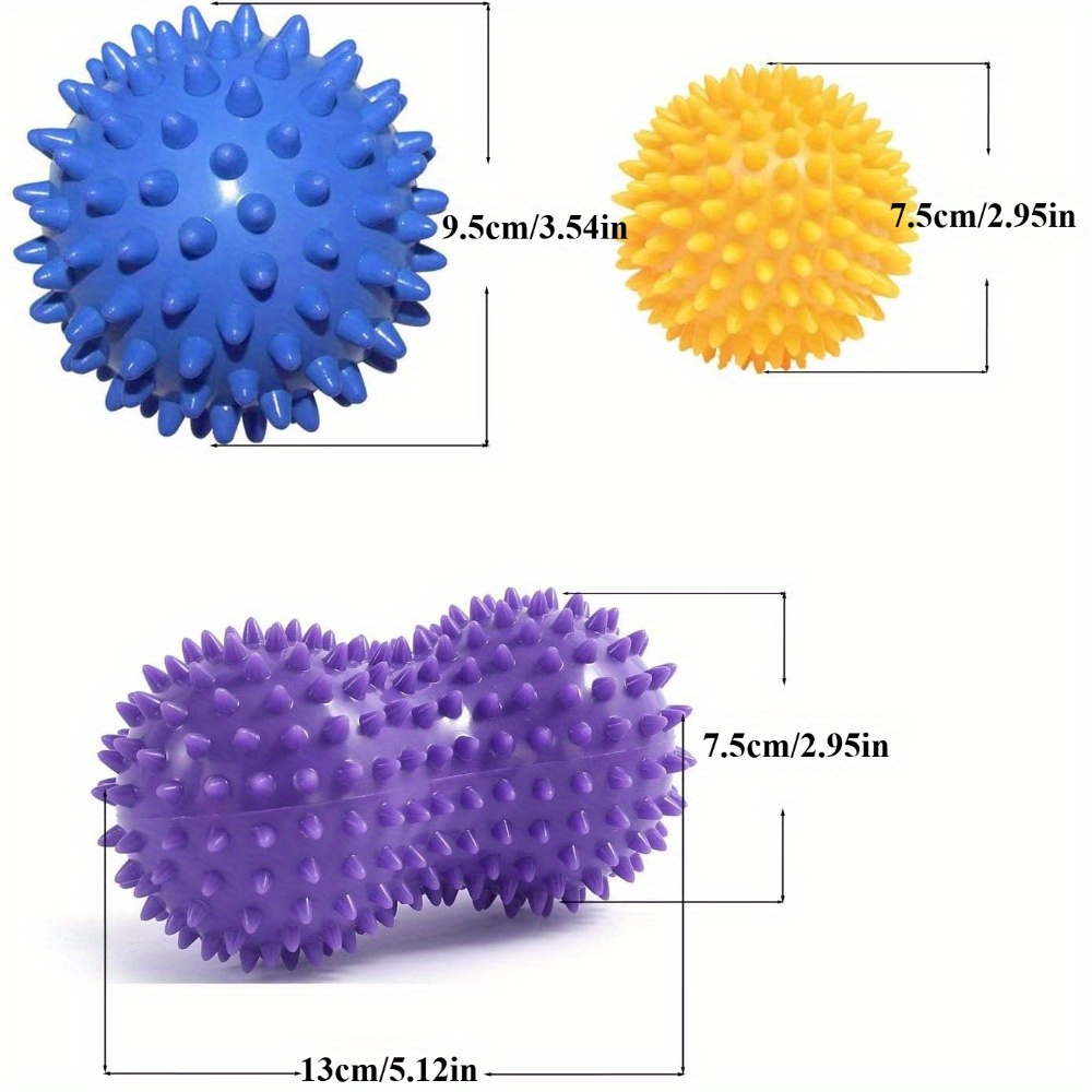 Spiky Massage Ball Set (3 Piec - Acupressure Ball Set 리뷰 및 가격