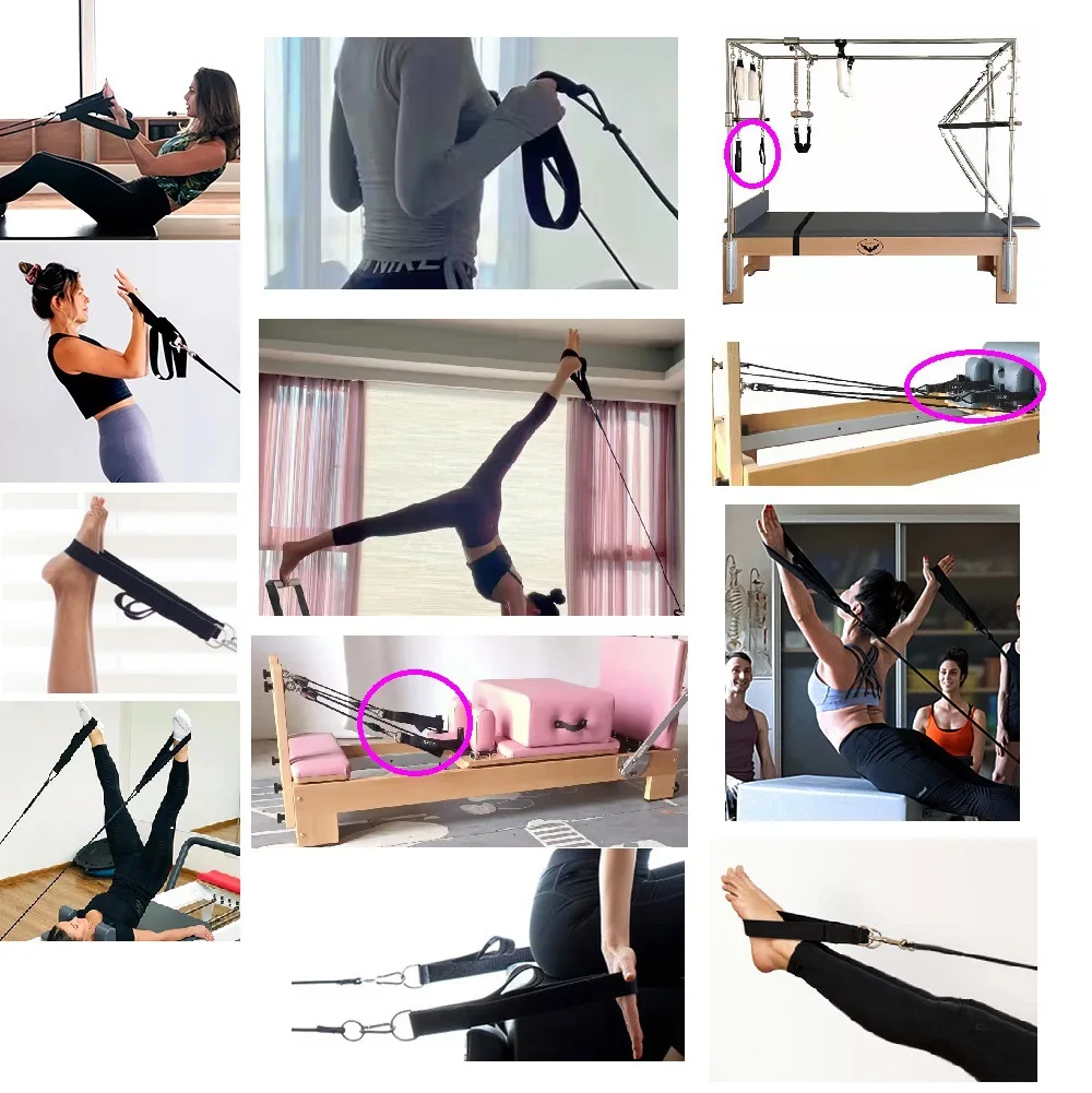 Double Ring Elastic Yoga Pilat - Pilates Ankle Strap 리뷰 및 가격