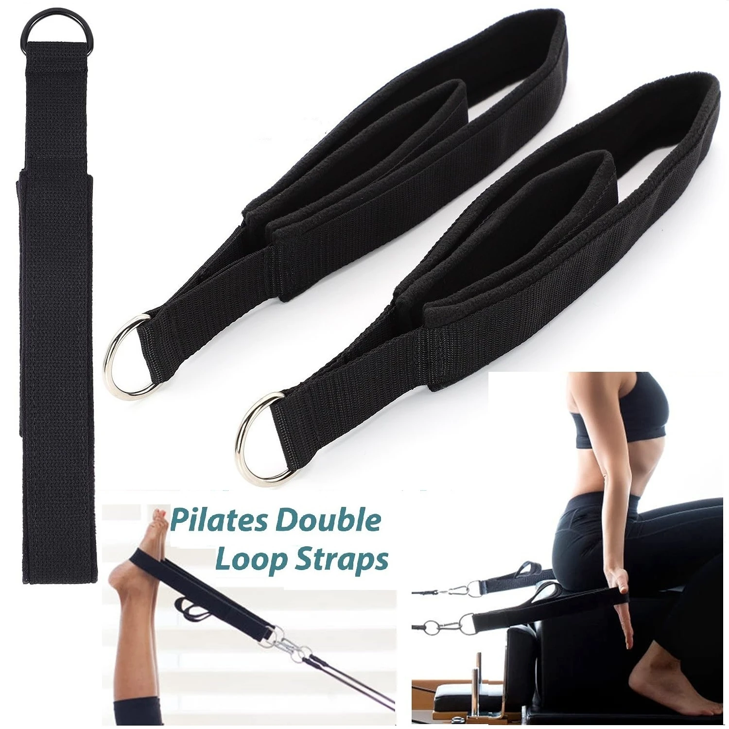 Double Ring Elastic Yoga Pilat - Pilates Ankle Strap 리뷰 및 가격