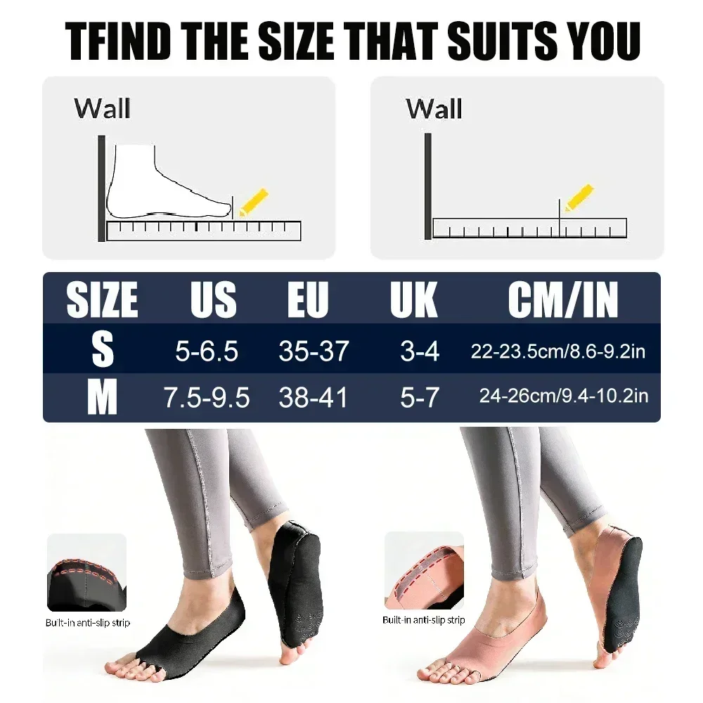 1Pair Toeless Yoga Pilates Soc - Pilates Yoga Grip Socks 리뷰 및 가격
