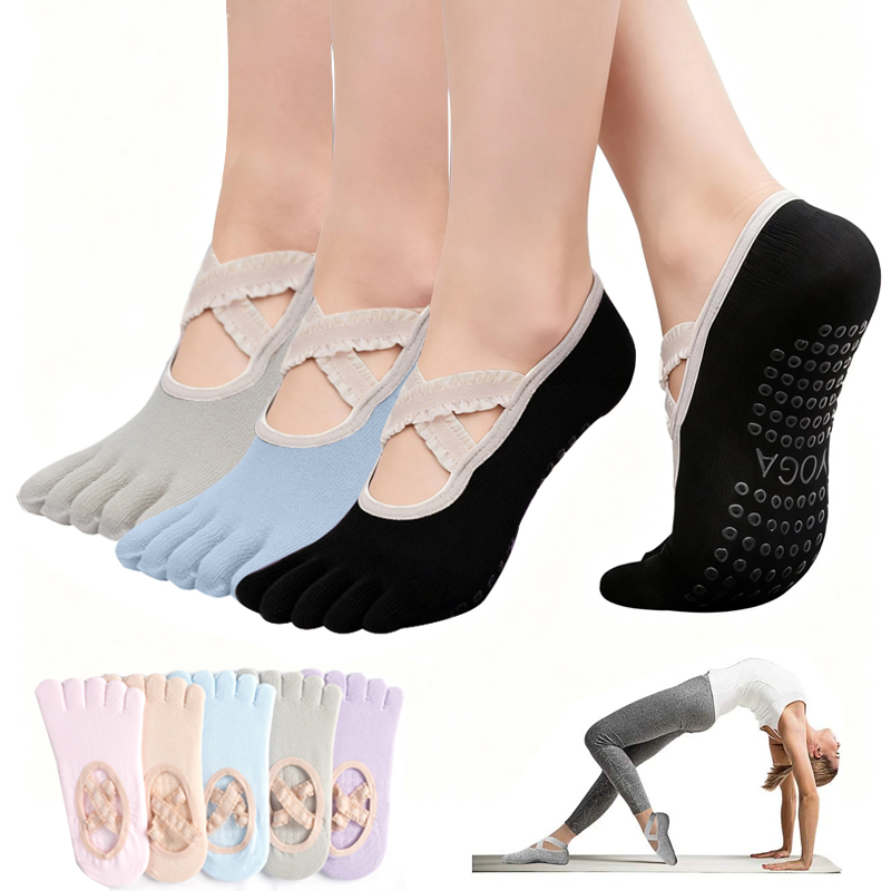 Ladies Non-Slip Pilates Socks  - Pilates Yoga Grip Socks 리뷰 및 가격