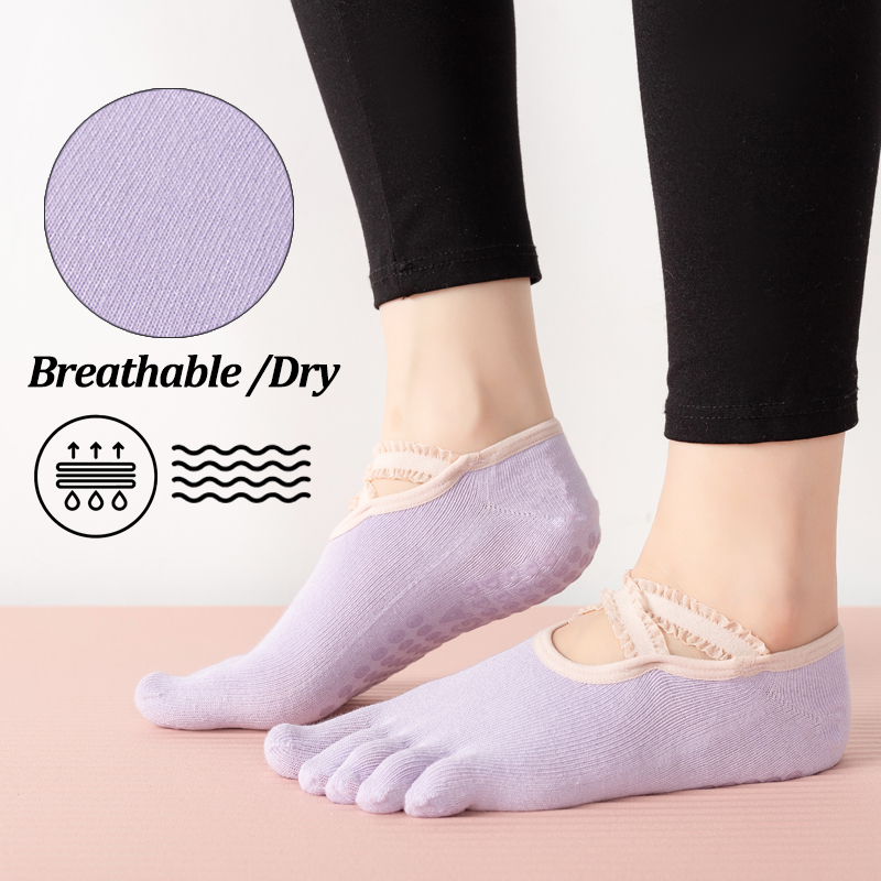 Ladies Non-Slip Pilates Socks  - Pilates Yoga Grip Socks 리뷰 및 가격
