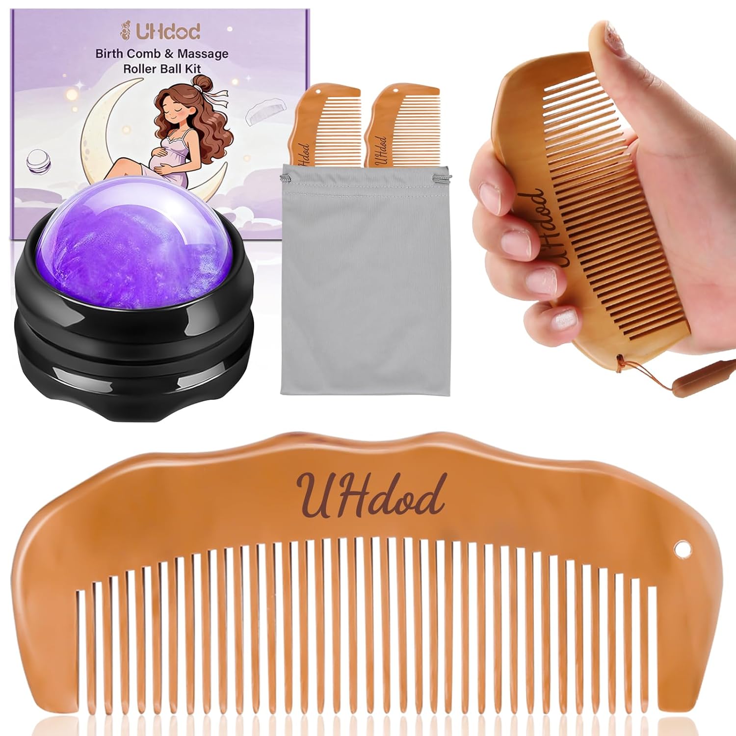 Wooden Labor Comb & Massage Ro - Acupressure Ball Set 리뷰 및 가격