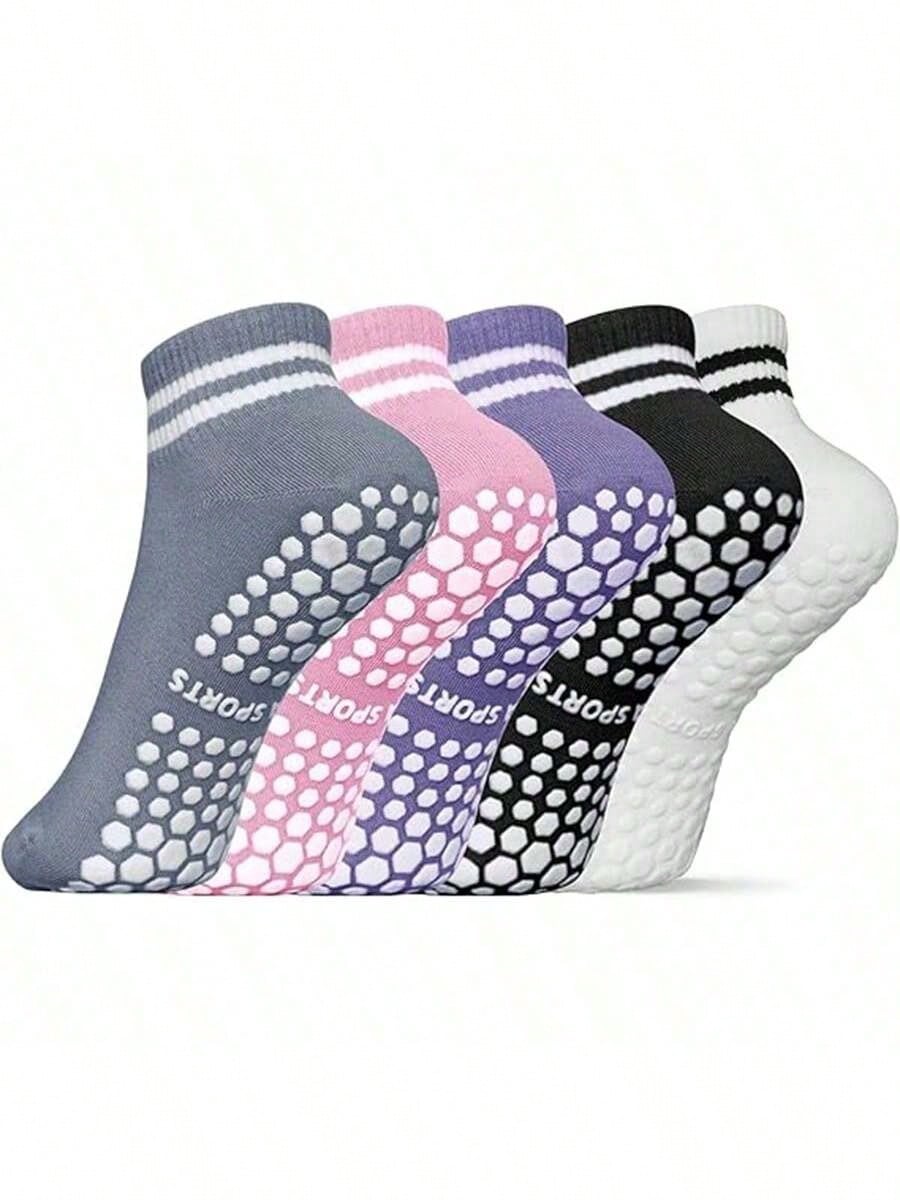 5 Pairs Women Double Stripe No - Fitness Yoga Pilates 리뷰 및 가격