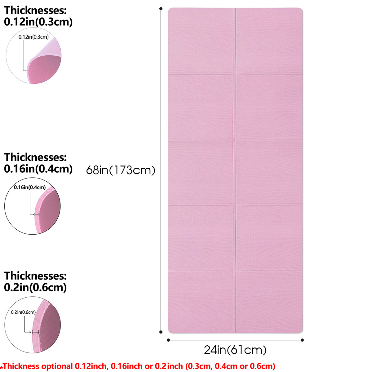 3/4/6mm Multi Thickness Non Sl - Pilates Yoga Mat Workout 리뷰 및 가격