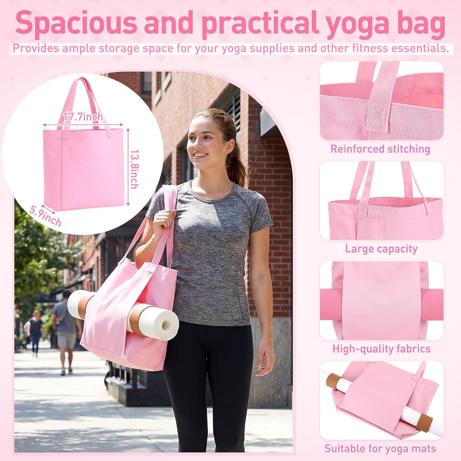 11 Pcs Pink Yoga Accessories S - Pilates Yoga Mat Workout 리뷰 및 가격
