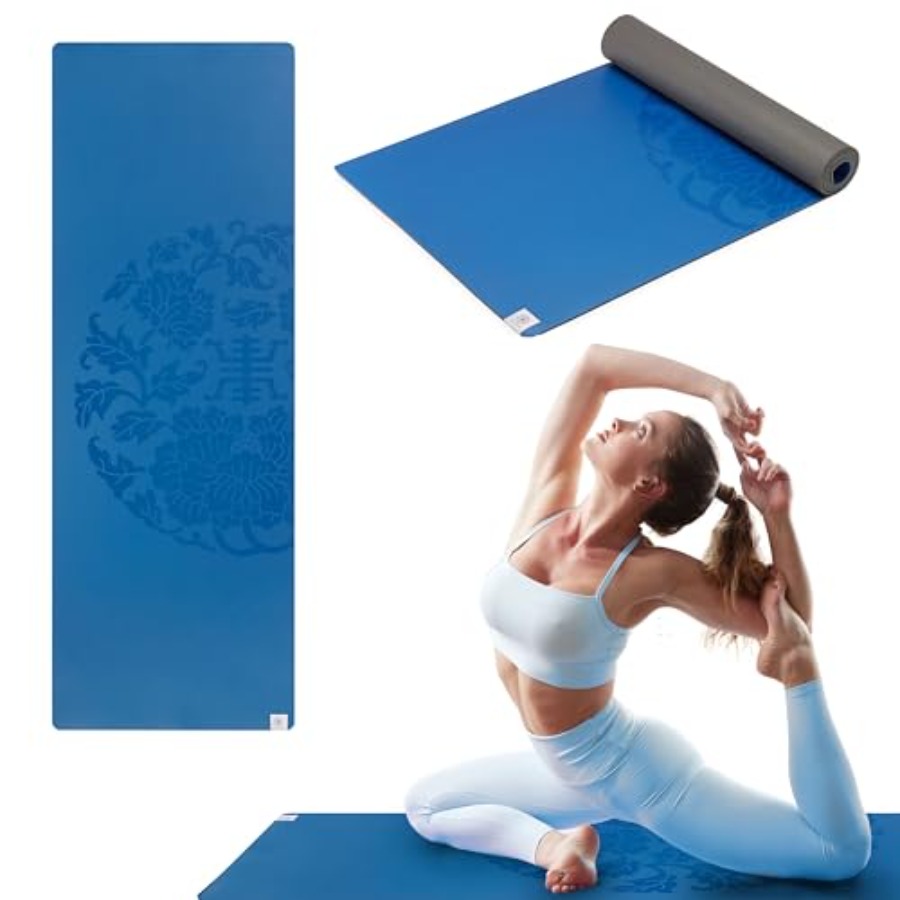 Dry-Grip Yoga Mat - 5mm Thick  - Pilates Yoga Or 리뷰 및 가격