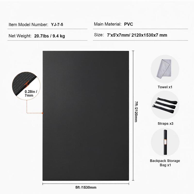 Exercise Mat, Non Slip High De - Pilates Yoga Mat Workout 리뷰 및 가격