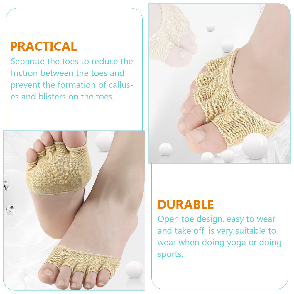 2Pairs Cotton Toeless Yoga Soc - Pilates Yoga Grip Socks 리뷰 및 가격