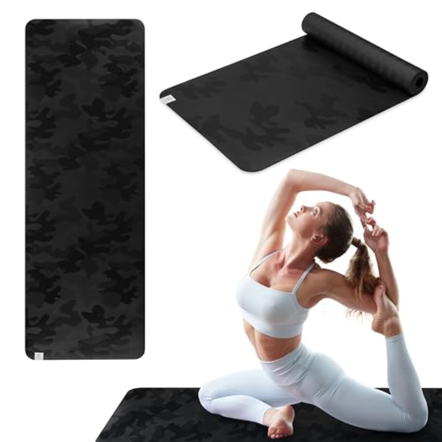 Dry-Grip Yoga Mat - 5mm Thick  - Pilates Yoga Or 리뷰 및 가격