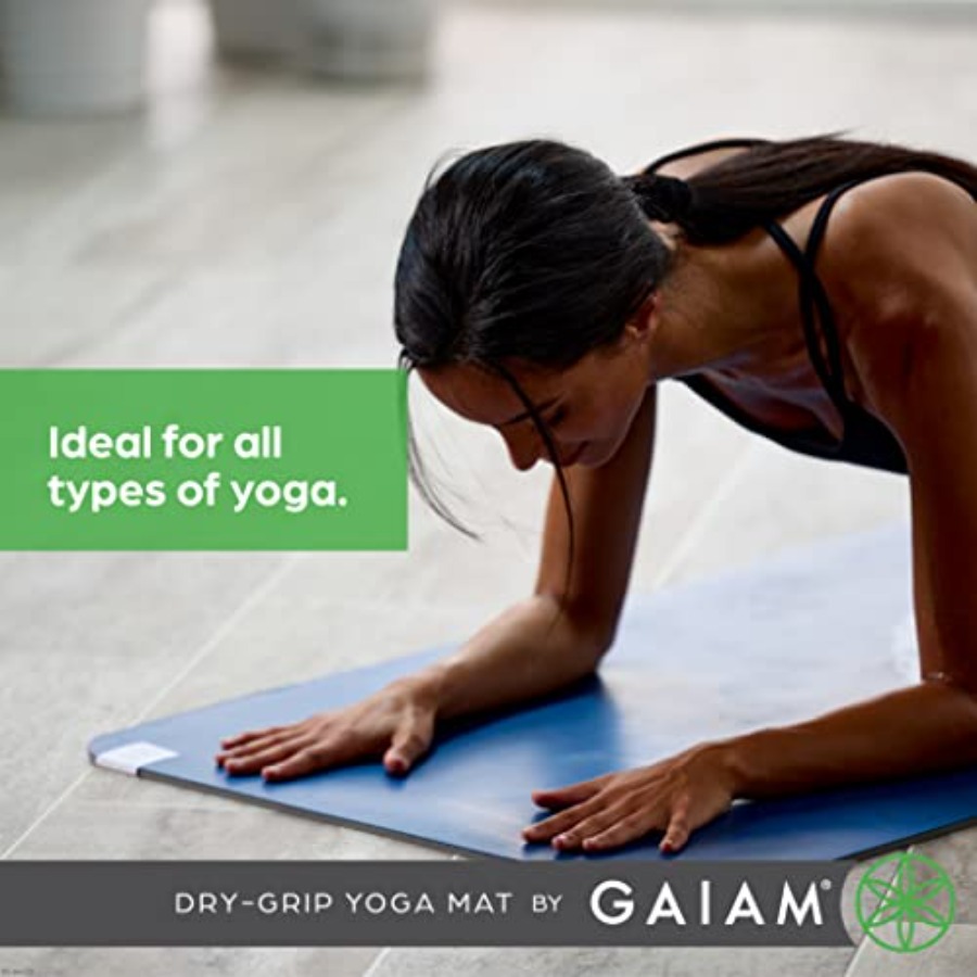 Dry-Grip Yoga Mat - 5mm Thick  - Pilates Yoga Or 리뷰 및 가격