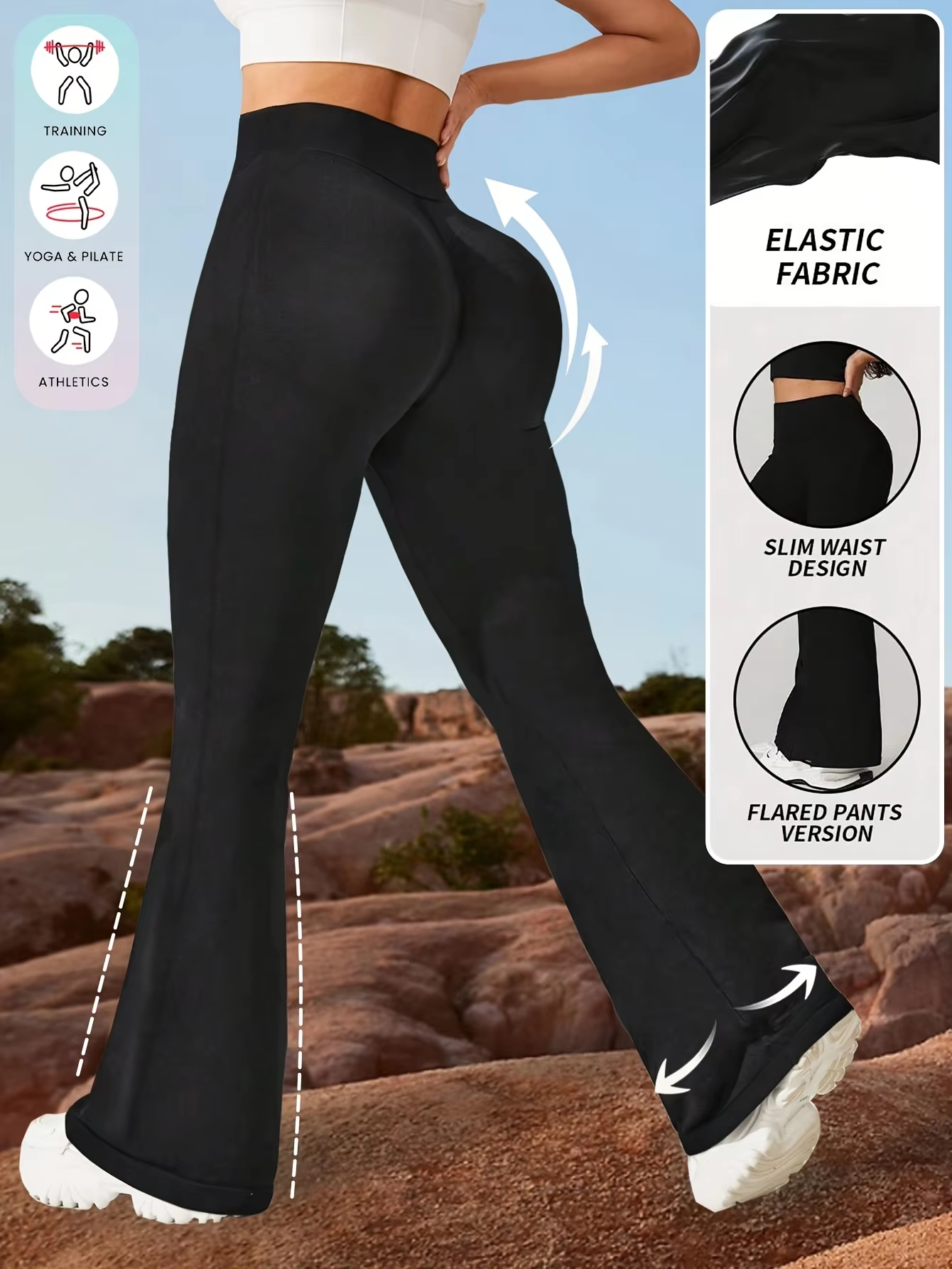 Womens Yoga Pants Flared Leggi - Pilates In Yoga Pants 리뷰 및 가격