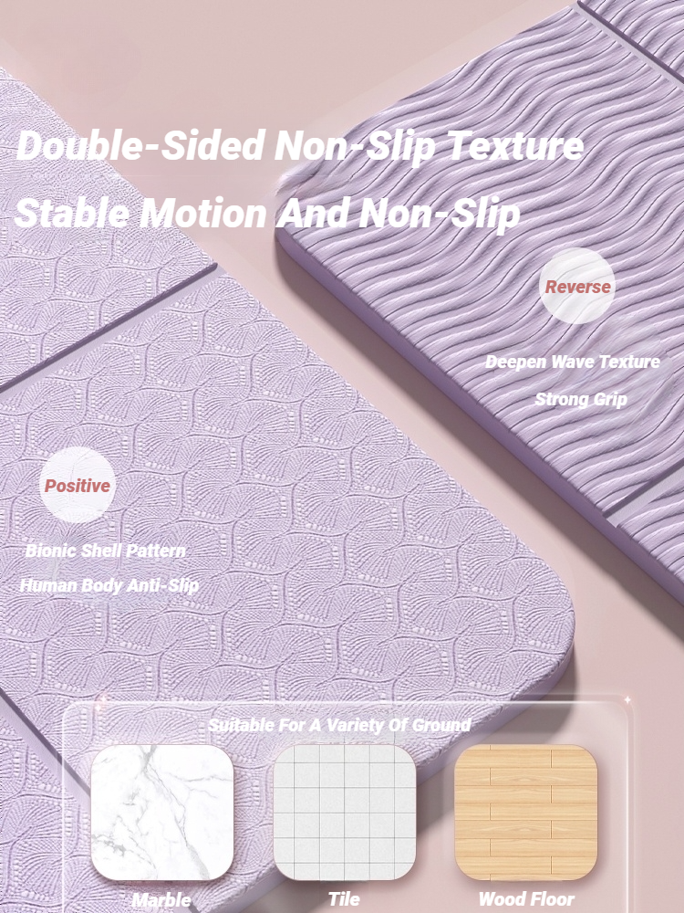 Foldable Yoga Mat Mute  Eco Fr - Pilates Yoga Mat Workout 리뷰 및 가격