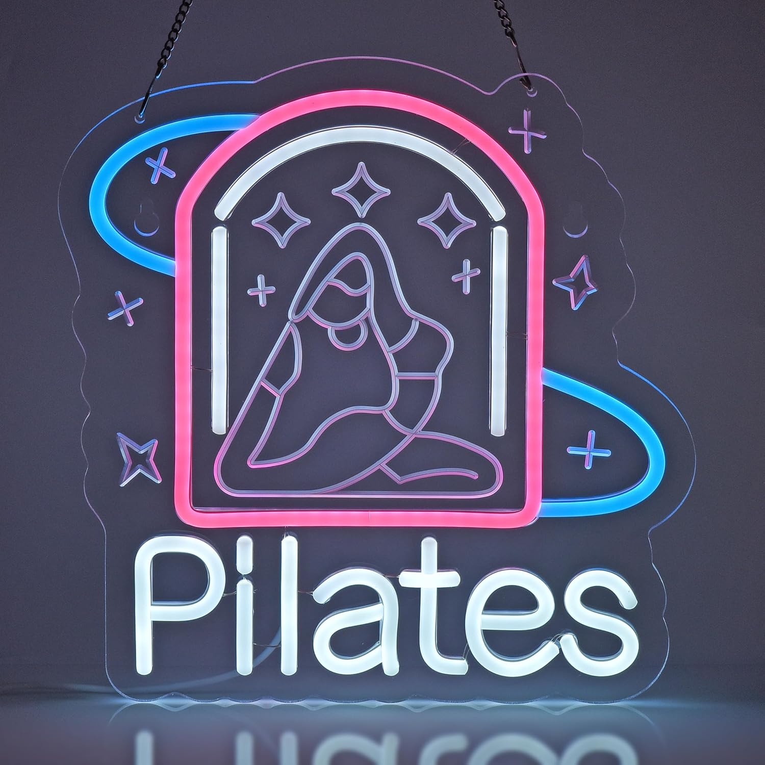 Pilates Neon Sign Art Wall Lig - Pilates Yoga Wellness 리뷰 및 가격
