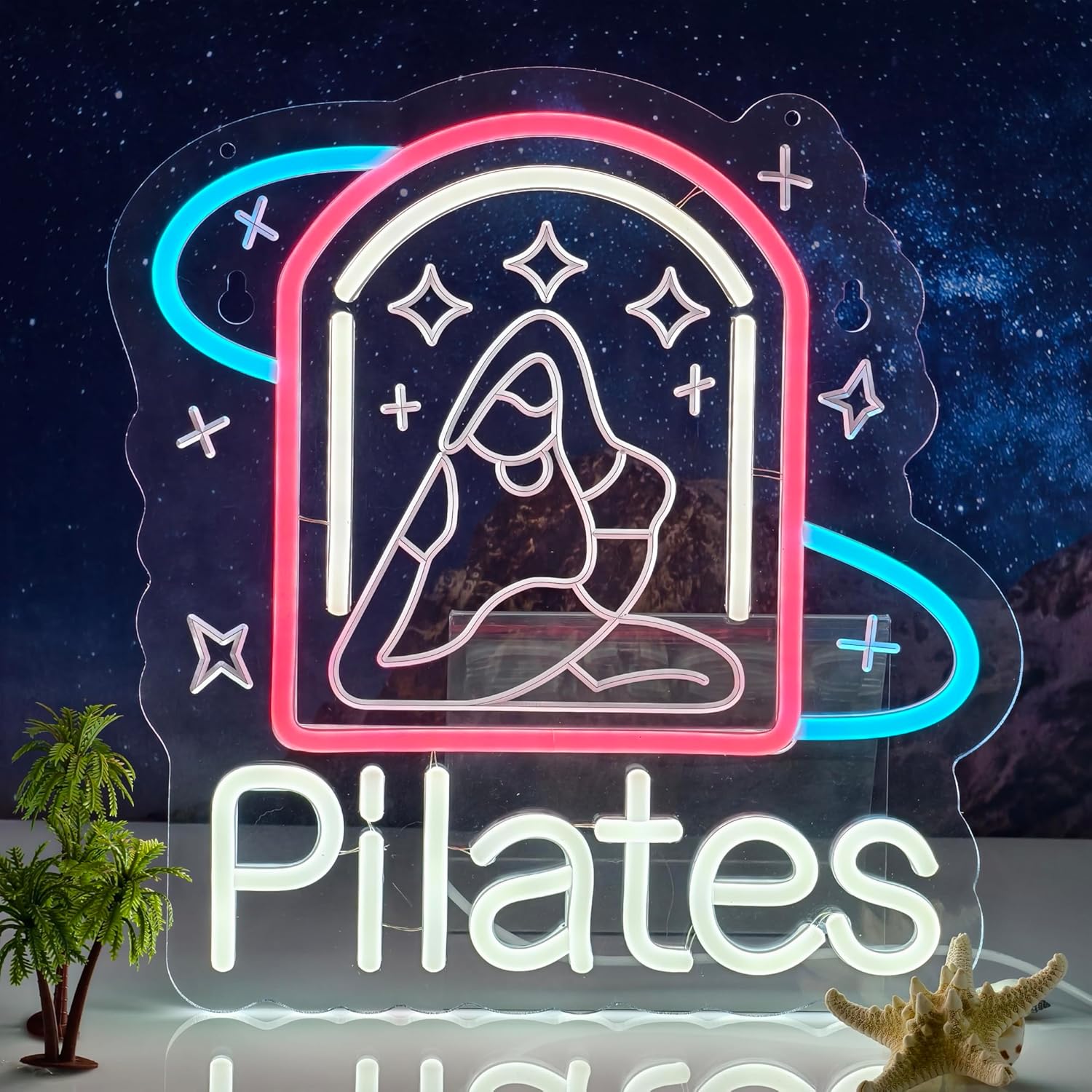 Pilates Neon Sign Art Wall Lig - Pilates Yoga Wellness 리뷰 및 가격