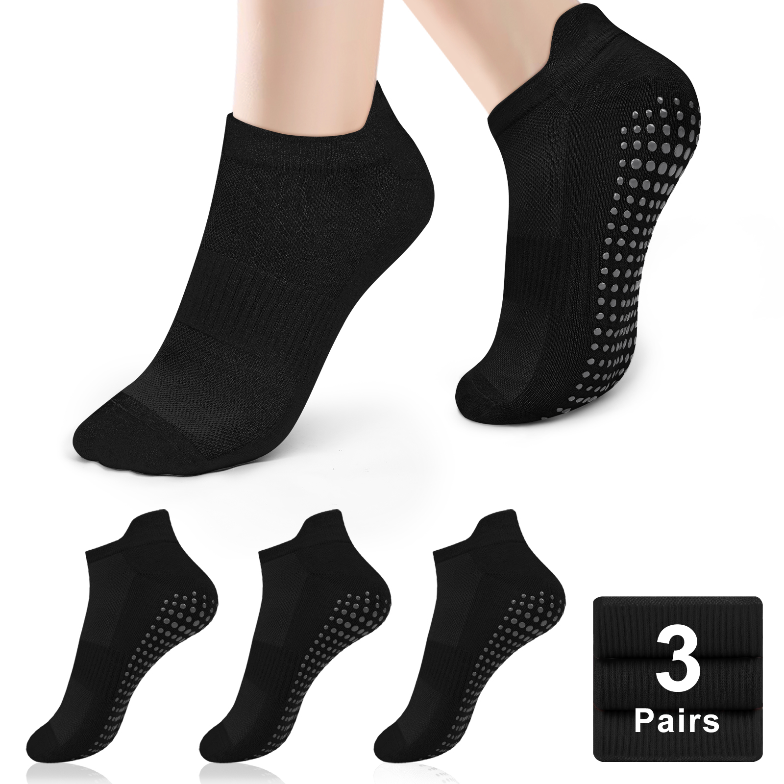 3 Pairs Yoga Socks Women Cotto - Pilates Yoga Grip Socks 리뷰 및 가격