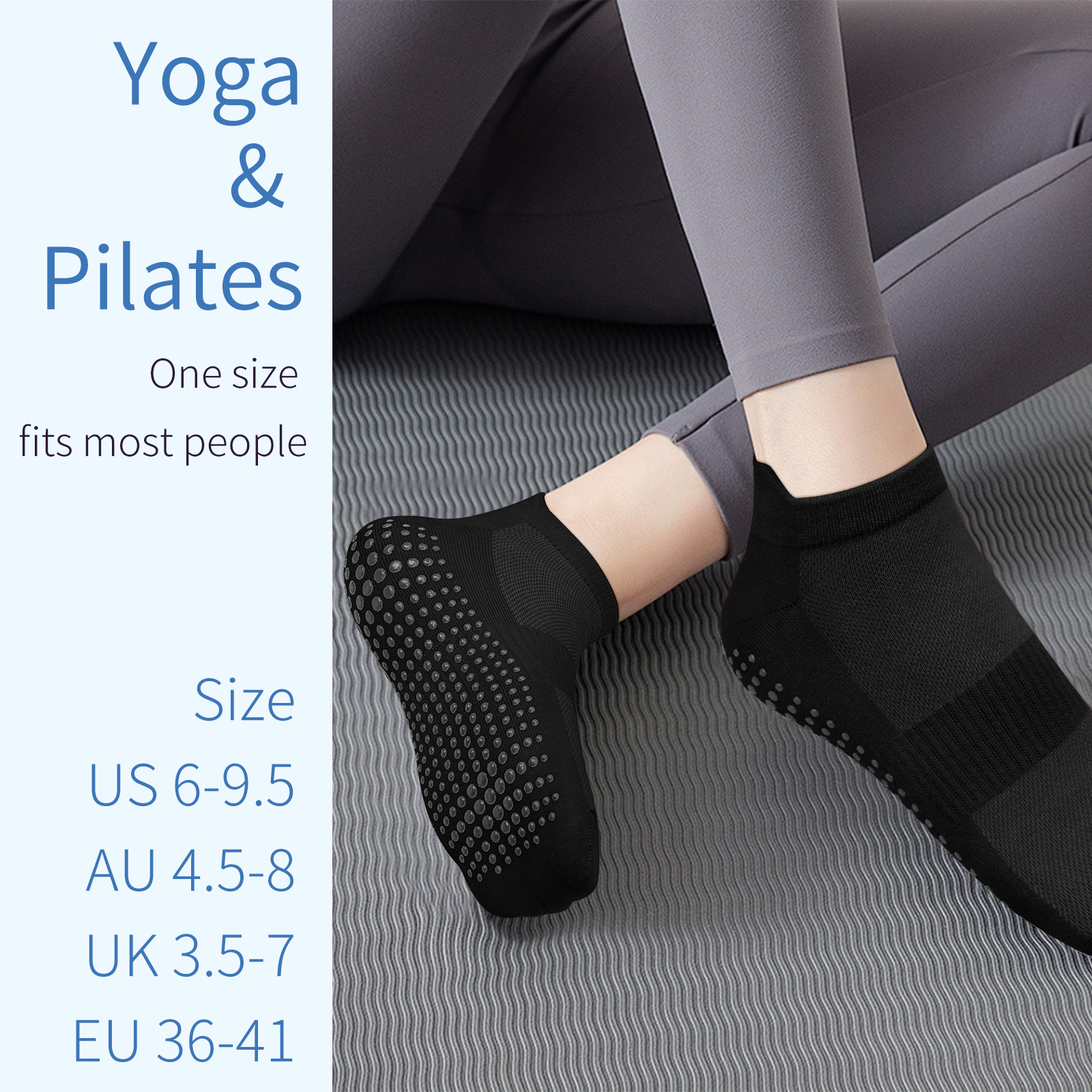 3 Pairs Yoga Socks Women Cotto - Pilates Yoga Grip Socks 리뷰 및 가격