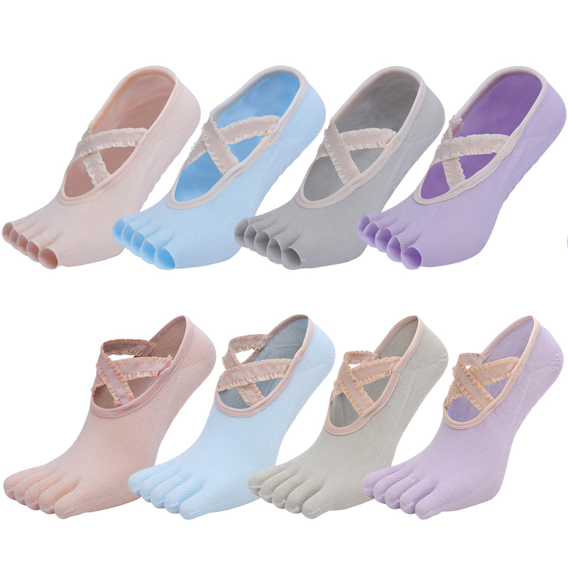 Five Finger Yoga Socks Lace Cr - Pilates Yoga Grip Socks 리뷰 및 가격