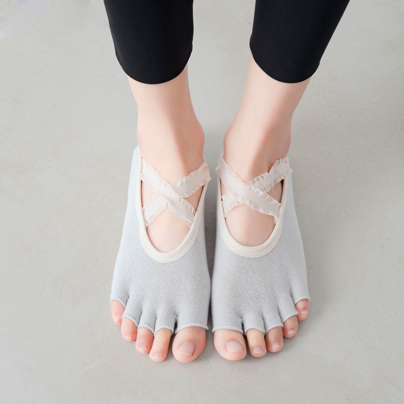 Five Finger Yoga Socks Lace Cr - Pilates Yoga Grip Socks 리뷰 및 가격